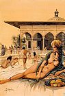 Bath house by Unknown Artist